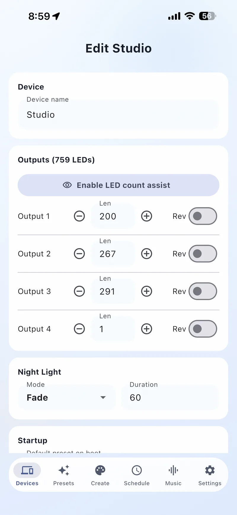 Device Edit Screen