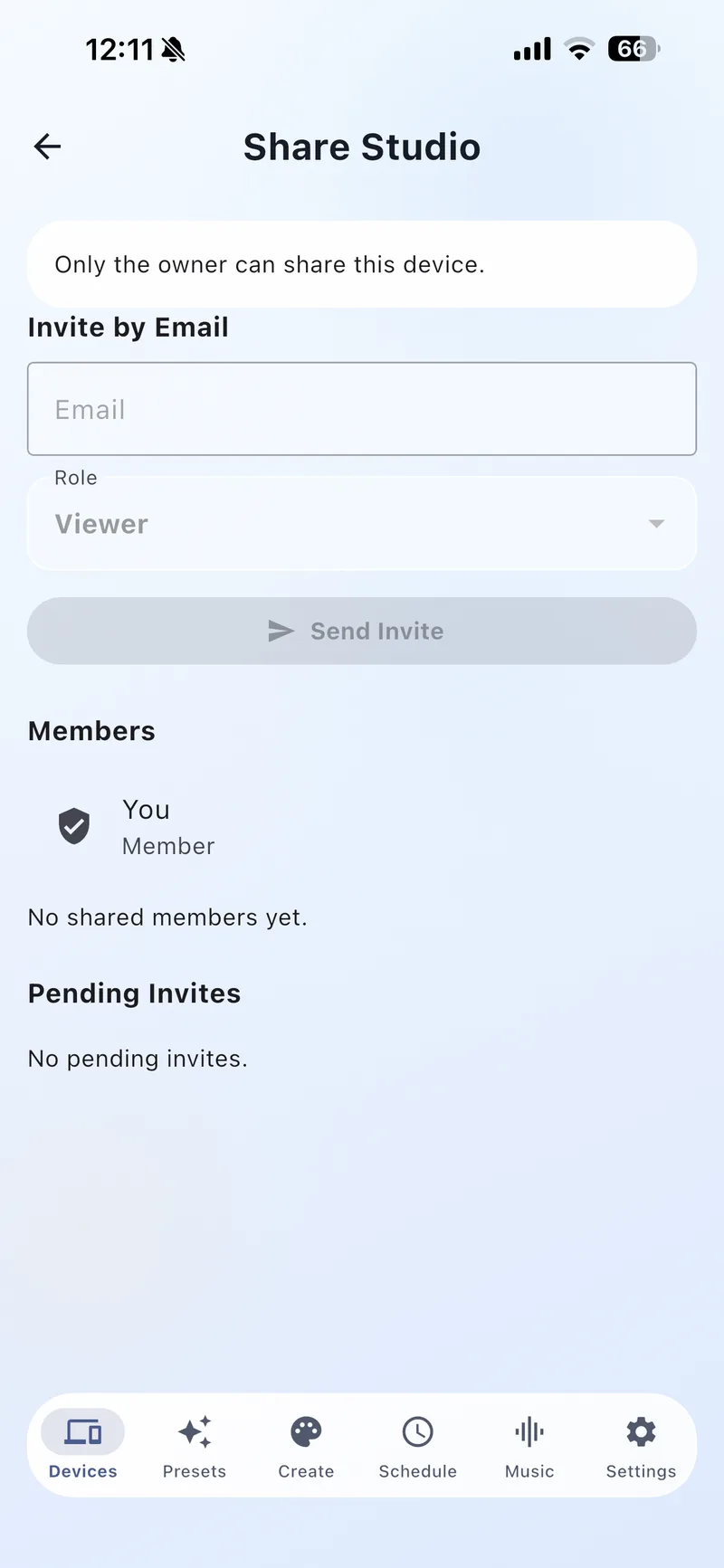 Device Sharing Screen