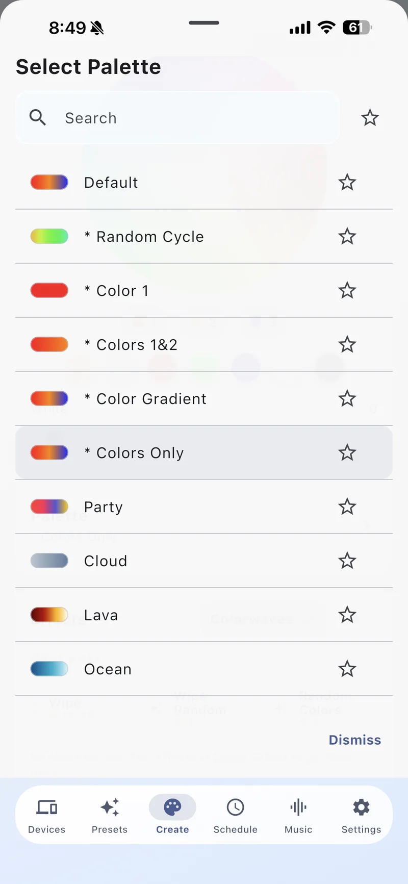Palette Selector