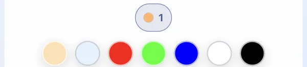 Color palette slots