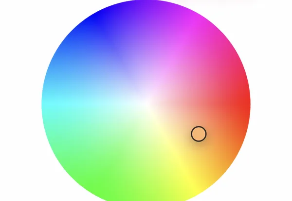 Color wheel picker