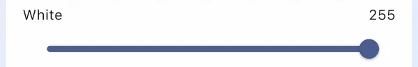 White channel slider